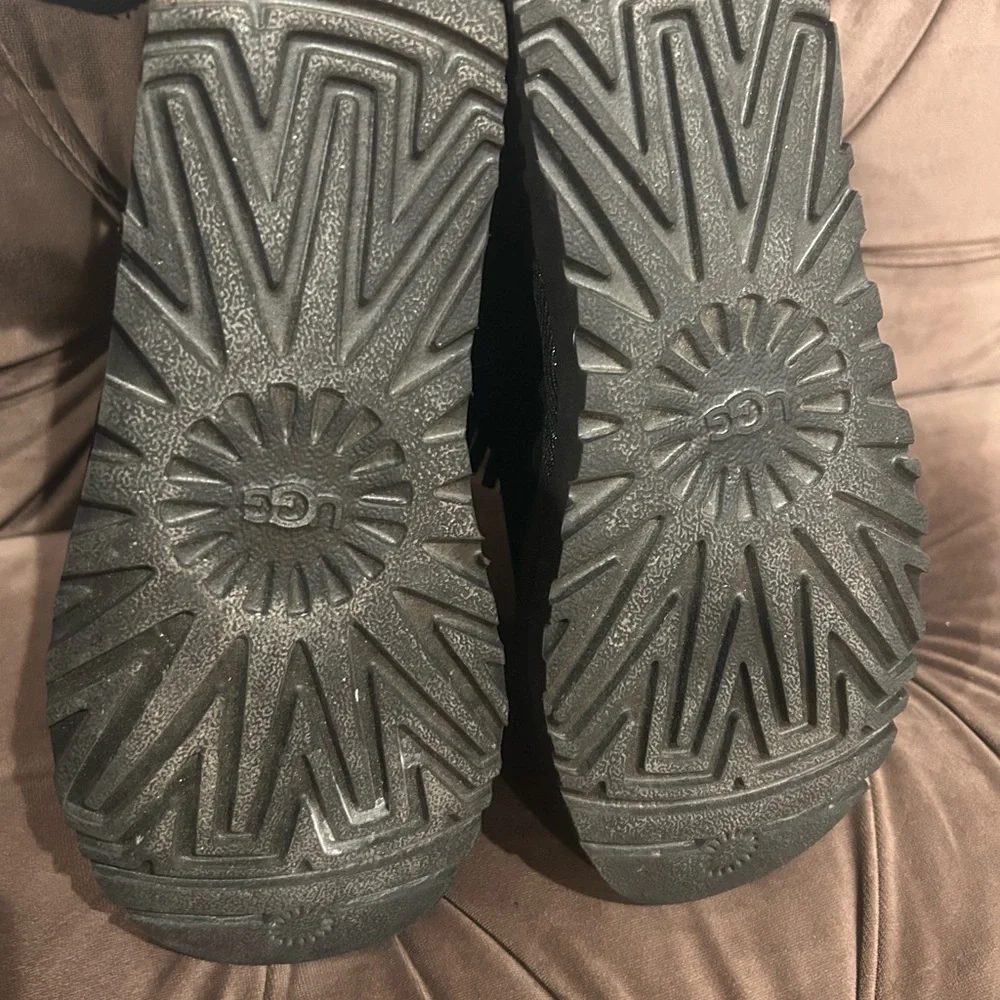 UGG Black Suede Fringe Boots - Picture 9 of 15